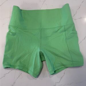 Athleta Vibrant Green Bike Shorts